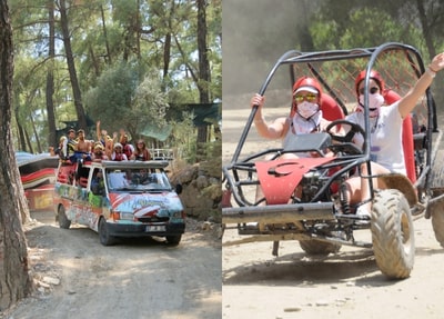 Alanya Buggy Safari Jeep Safari Zipline und Rafting Tour