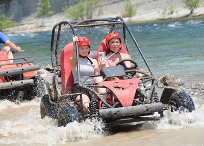 Alanya Buggy Safari Zipline und Rafting Tour