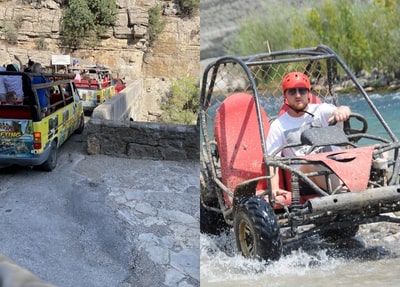 Belek Buggy-Safari Jeep-Safari Zipline- und Rafting-Tour