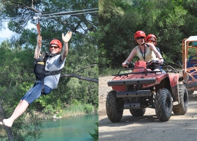 Manavgat Quad Safari Jeep Safari Zipline und Rafting-Tour